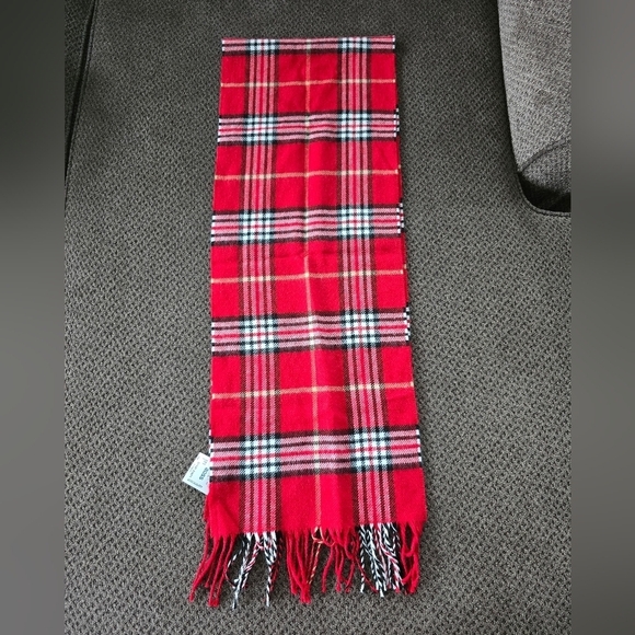 Soft Tartan Check Plaid Scarf Long Unisex Winter Shawl Red White Black  … - Picture 4 of 8